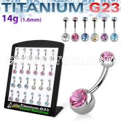 brubn2 titanium g23 belly banana with 5 8mm jewel ball