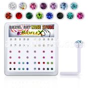 bxa37 box w 120 bio  flex nose studs w 2mm crystals