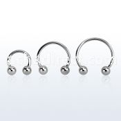 cbeb4 surgical steel circular barbell w 2 4mm balls