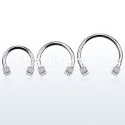 cbmdi5l xxl steel circular barbell, 14g w 5mm dices