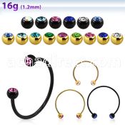 cbstjb4l xxl anodized steel cbr, 16g w 4mm jewel balls w crystals