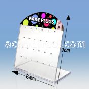 dac74 empty display w holes for fake plug ear stud