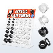 dapg3 display board of acrylic screw fit flesh tunnel