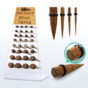 dapg65 board of coconut wood taper with double rubber o ring