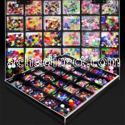 dmbj32 assorted acrylic body jewelry parts balls cones dices