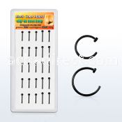 dnsm121 box w black plated silver fake nose clip