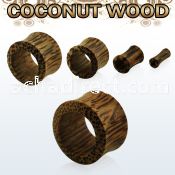 dpwb coconut wood double flared flesh tunnel size 3 25mm
