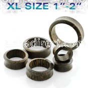 dpwbxl xl size palm wood double flare flesh tunnel