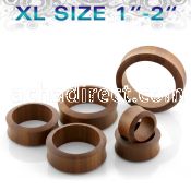 dpwsxl xl size sawo wood double flare flesh tunnel