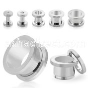 fpg mirror polished surgical steel screw fit flesh tunnel