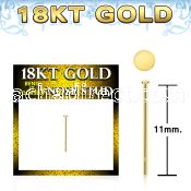 ggysrd1 18k gold bend it yourself nose stud 22g gold top