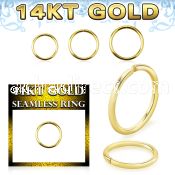 gsel20 solid 14kt gold seamless ring 0 8mm w diameter 8 12mm