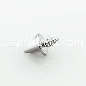 icn3 3mm cone 316l steel dermal anchor top for base plate