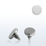 ie3 3mm 316l steel dermal anchor disk top for base plate