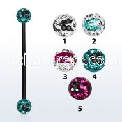 intfr5c anodized industrial w 5mm multi crystal zebra balls