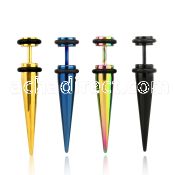 ittp anodized 316l steel fake taper with rubber o rings