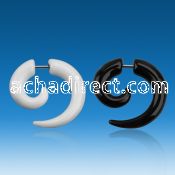 ivtco fake acrylic sprial taper w 316l steel bar size 6mm