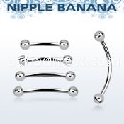 npbnb4 316l steel nipple banan) with two 4mm balls