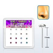 nyfbs16m box silver bend it nose stud w round extra flat crystal