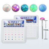 nyo15 box w 925 silver bend it nose studs w synthetic opal