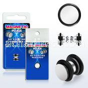 pkmp30 surgical steel magnetic fake plug with rubber o rings