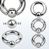 sbcr4 316l steel spring loaded ball closure ring 4g 8mm ball