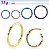 seght18 pvd plated 316l steel hinged segment ring, 18g (1.0mm)