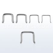 sepb 316l steel septum retainer in outward inverted u shape