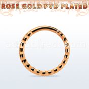 septtdd annealed rose gold steel seamless septum ring