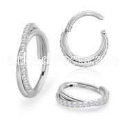 sgsh45 steel hinged segment ring 16g cross cnc