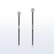 snyb20 steel bend it nose stud w a 2mm ball shaped top