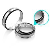 spgxl xl polished 316l steel single flesh tunnel with o ring