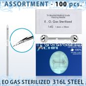 sset09 professional piercing kit steel nipple piercing needle