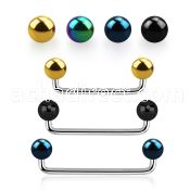 sudbt4 90 polished steel surface barbell with 4mm black balls