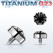 talg13 titanium g23 dermal top w spider web for base plate