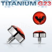 talg8 titanium g23 dermal top with bat for dermal base plate