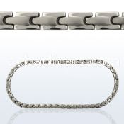 tnk1 titanium necklace with watchband style links
