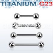 ubbnpg titanium g23 nipple barbell with two 5mm balls