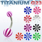 ubnbe titanium g23 belly banana w 5 8mm acrylic beach ball