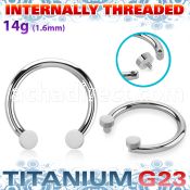 ucbrdih titanium g23 circular barbell round tops internal