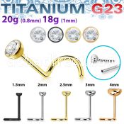unswnoz titanium threadless push pin nose screw bezel cz