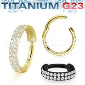 usgsh22t pvd titanium hinged segment ring 16g double outward