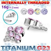 ushz9in titanium g23 bohemian design top color cz