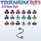uspemj25 titanium g23 twister spiral w 2 5 mm multi jewel balls