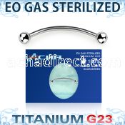 zubnebl sterilized titanium g23 snake eyes piercing banana