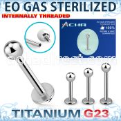 zulbb3in sterilized titanium g23 labret 16g ball internal