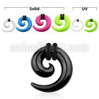 accor acrylic solid uv spiral coil taper with rubber o rings