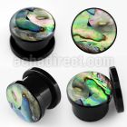 afpaa acrylic screwfit plug with sea shell resin cover