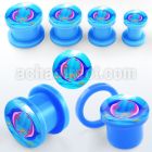 afpccc acrylic screwfit plug with cute double dolphins logo