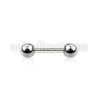 bbeb4 316l steel eyebrow or helix barbell with 4mm ball